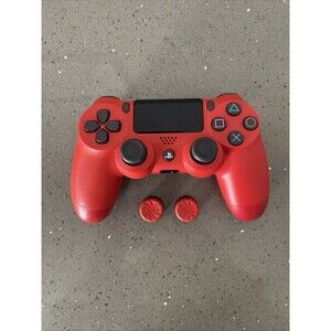 Sony PlayStation 4 PS4 DualShock 4 Wireless Controller Red CUH-ZCT2U untested